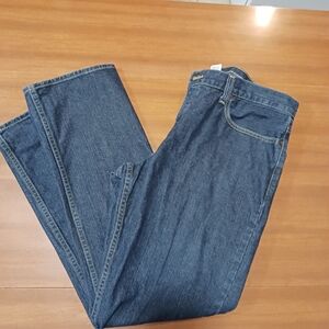 Roebuck Mens Jeans Vtg Dark Blue Wash Slim Straight Leg